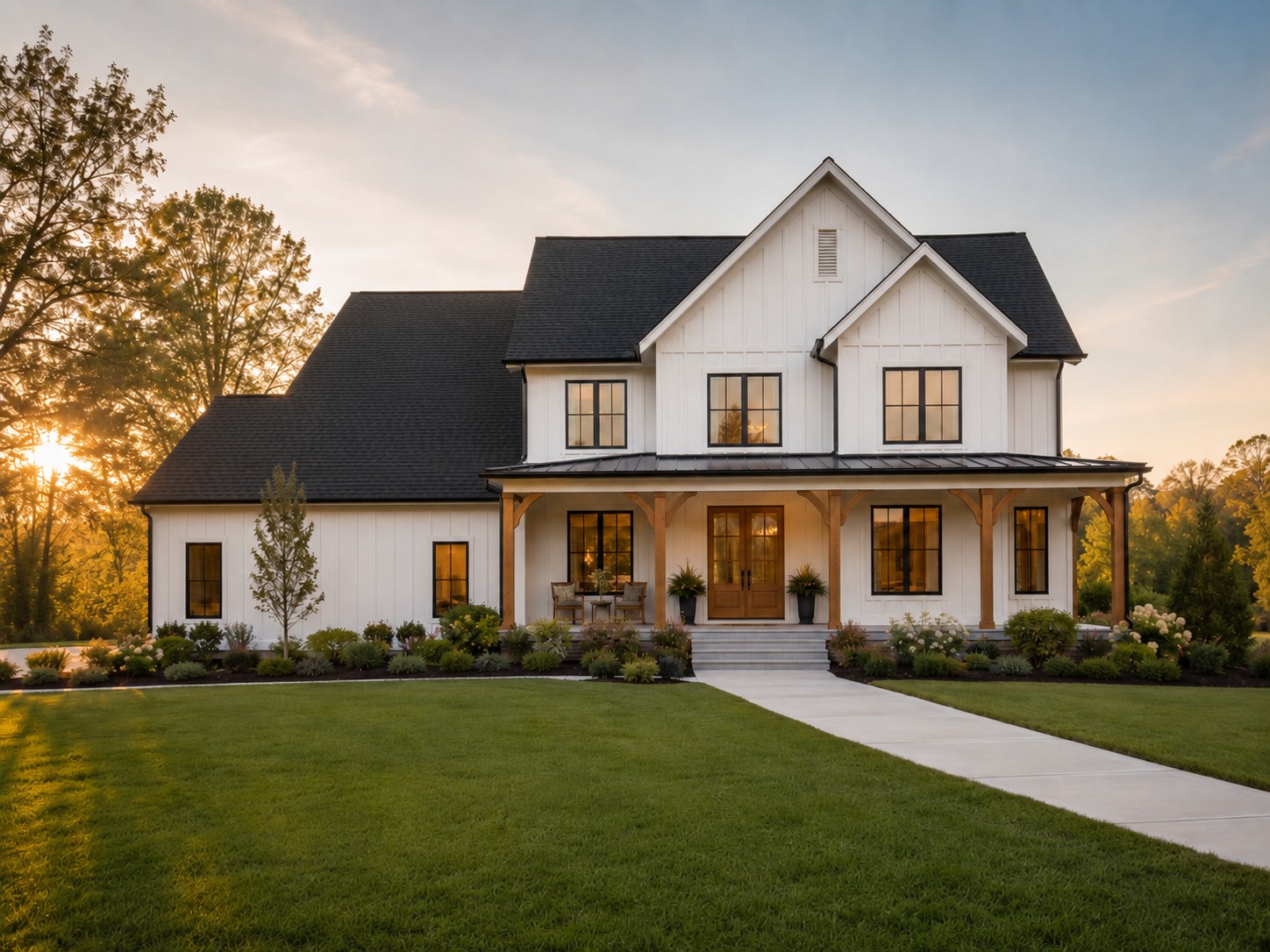 Custom home exterior built by E. Taylor Homes in coastal North Carolina