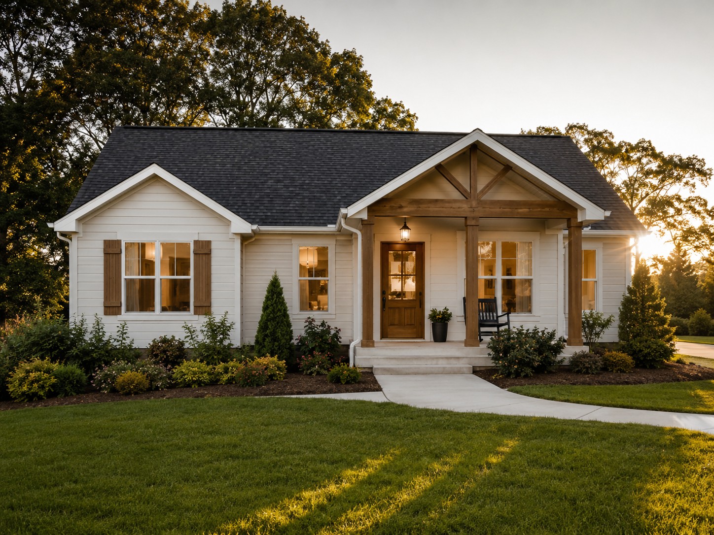 Custom home exterior showcasing craftsmanship by E. Taylor Homes